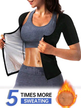 Short Sleeve Body Shaping Fitness Tight Suit