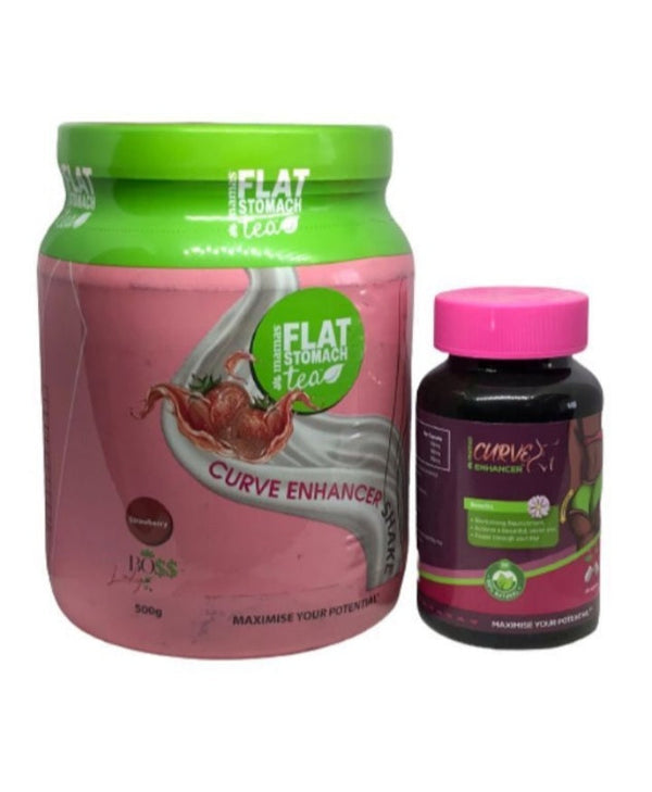 Combo Strawberry Shake & Curve Enhancer Capsules